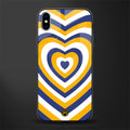 y2k yellow blue hearts aesthetic glass case for iphone xs max image