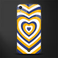 y2k yellow blue hearts aesthetic glass case for iphone xr image