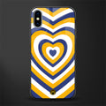 y2k yellow blue hearts aesthetic glass case for iphone xs image