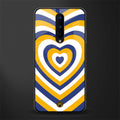 y2k yellow blue hearts aesthetic glass case for oneplus 8 image