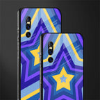 y2k yellow blue stars glass case for vivo v15 pro image-2