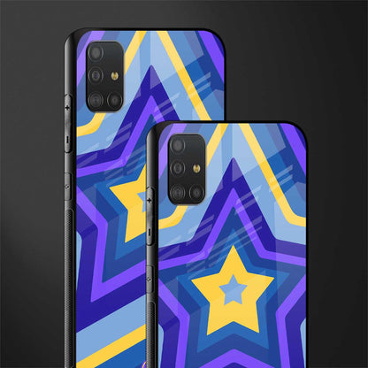 y2k yellow blue stars glass case for samsung galaxy a51 image-2