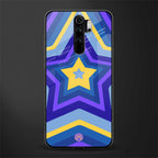 y2k yellow blue stars glass case for redmi note 8 pro image