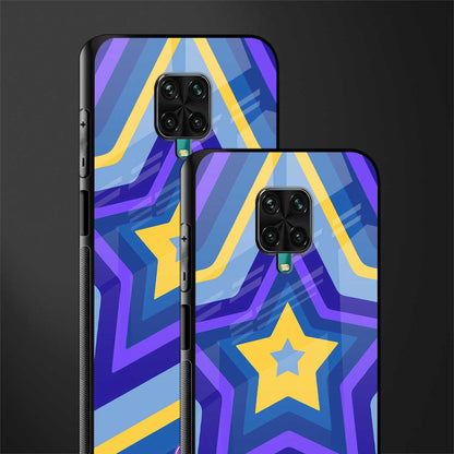 y2k yellow blue stars glass case for redmi note 9 pro max image-2