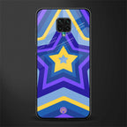 y2k yellow blue stars glass case for redmi note 9 pro image