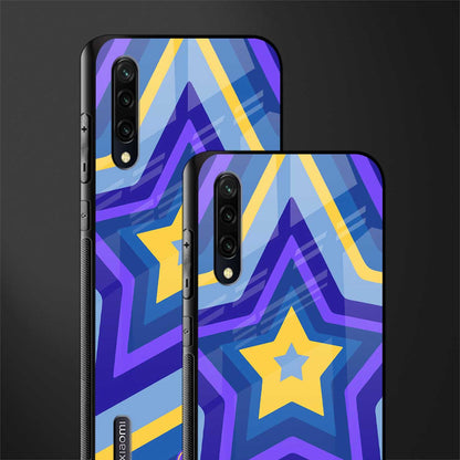 y2k yellow blue stars glass case for mi a3 redmi a3 image-2