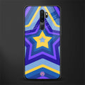 y2k yellow blue stars glass case for oppo a5 2020 image