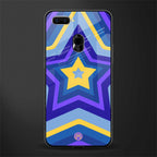 y2k yellow blue stars glass case for oppo a12 image