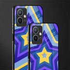 y2k yellow blue stars glass case for vivo t1 5g image-2