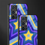 y2k yellow blue stars glass case for vivo x70 pro plus image-2