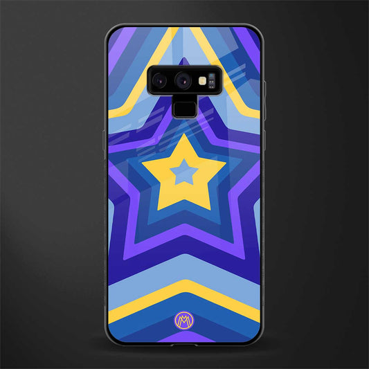 y2k yellow blue stars glass case for samsung galaxy note 9 image