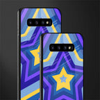 y2k yellow blue stars glass case for samsung galaxy s10 plus image-2
