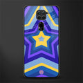 y2k yellow blue stars glass case for redmi note 9 image