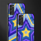 y2k yellow blue stars glass case for samsung galaxy s20 fe image-2