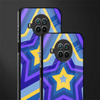 y2k yellow blue stars glass case for mi 10i image-2