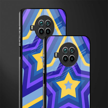 y2k yellow blue stars glass case for mi 10i image-2