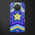 y2k yellow blue stars glass case for mi 10i image