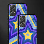 y2k yellow blue stars glass case for samsung galaxy a72 image-2