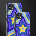 y2k yellow blue stars glass case for samsung galaxy a22 5g image-2