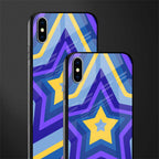 y2k yellow blue stars glass case for iphone xs max image-2