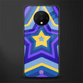 y2k yellow blue stars glass case for oneplus 7t image