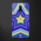 y2k yellow blue stars glass case for oneplus 7 image