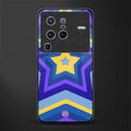 y2k yellow blue stars glass case for vivo x80 pro 5g image