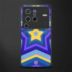 y2k yellow blue stars glass case for vivo x80 pro 5g image