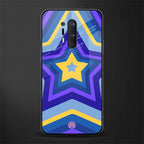 y2k yellow blue stars glass case for oneplus 8 pro image