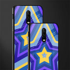 y2k yellow blue stars glass case for oneplus 6t image-2