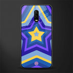 y2k yellow blue stars glass case for oneplus 6t image