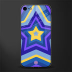 y2k yellow blue stars glass case for iphone 7 image