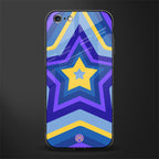 y2k yellow blue stars glass case for iphone 6s image