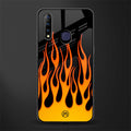 y2k yellow flames glass case for vivo z1 pro image
