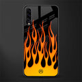 y2k yellow flames glass case for samsung galaxy a30s image