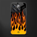 y2k yellow flames back phone cover | glass case for oneplus 10t