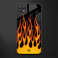 y2k yellow flames back phone cover | glass case for samsung galaxy f42