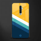 yellow white blue pattern stripes glass case for oppo reno 2z image
