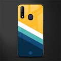 yellow white blue pattern stripes glass case for vivo z1 pro image