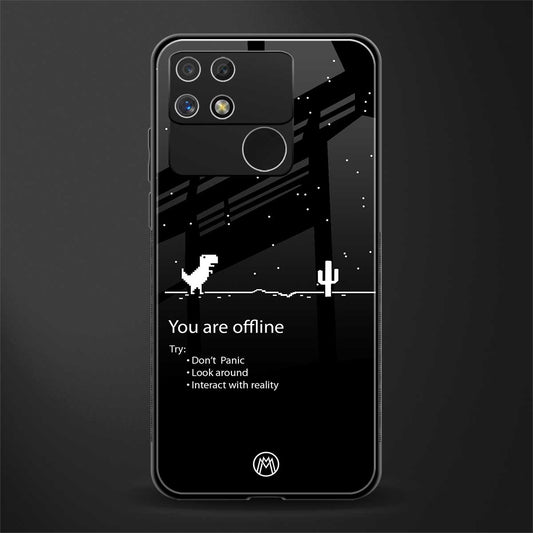 you are offline back phone cover | glass case for realme narzo 50a