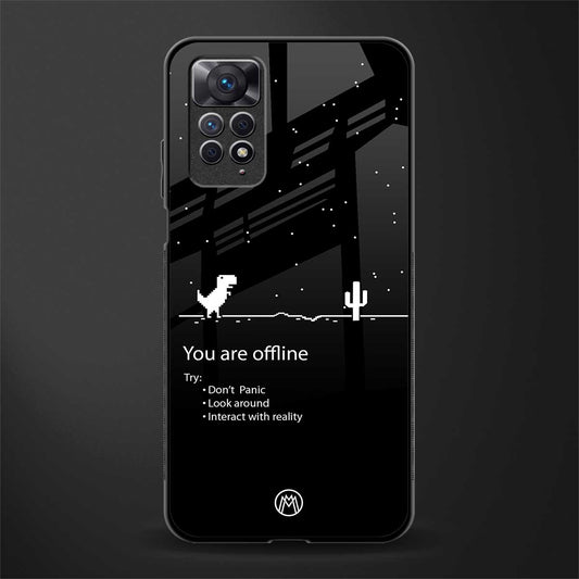 you are offline back phone cover | glass case for redmi note 11 pro plus 4g/5g