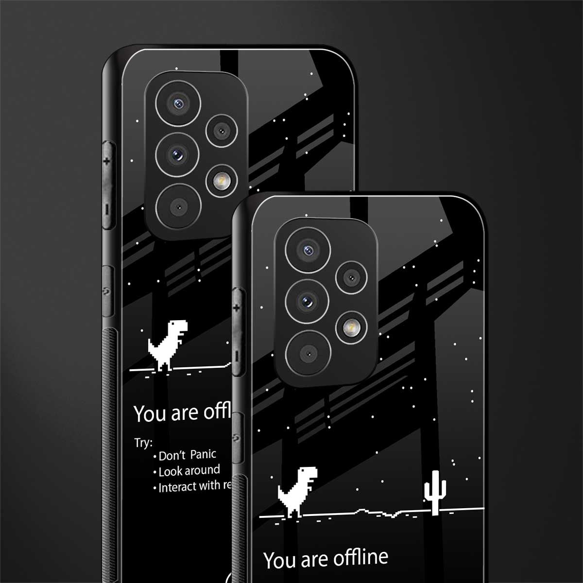 you are offline back phone cover | glass case for samsung galaxy a53 5g