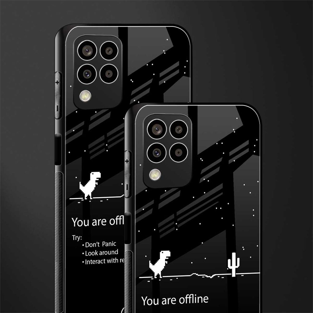 you are offline back phone cover | glass case for samsung galaxy m33 5g