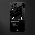 you are offline back phone cover | glass case for samsung galaxy m33 5g