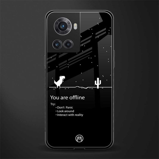 you are offline back phone cover | glass case for oneplus 10r 5g