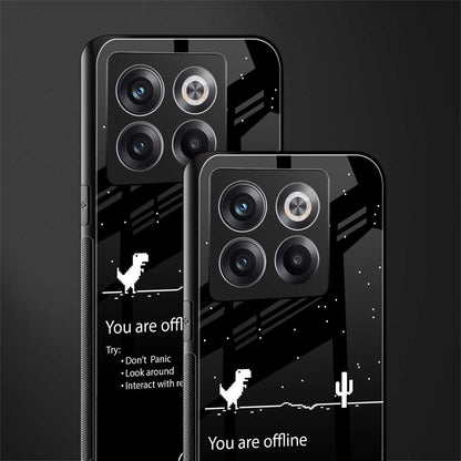 you are offline back phone cover | glass case for oneplus 10t