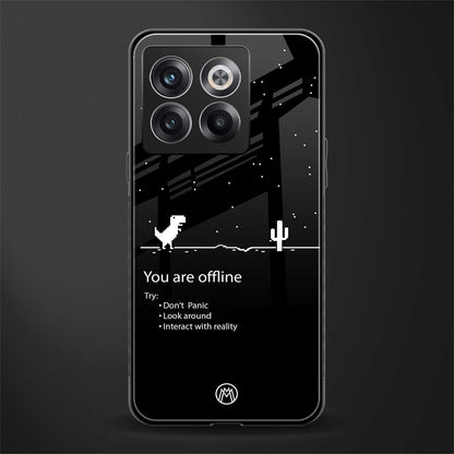 you are offline back phone cover | glass case for oneplus 10t