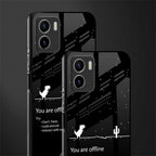 you are offline back phone cover | glass case for vivo y72
