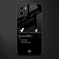 you are offline back phone cover | glass case for vivo y72