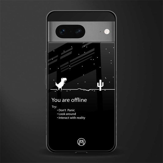 you are offline back phone cover | glass case for google pixel 7